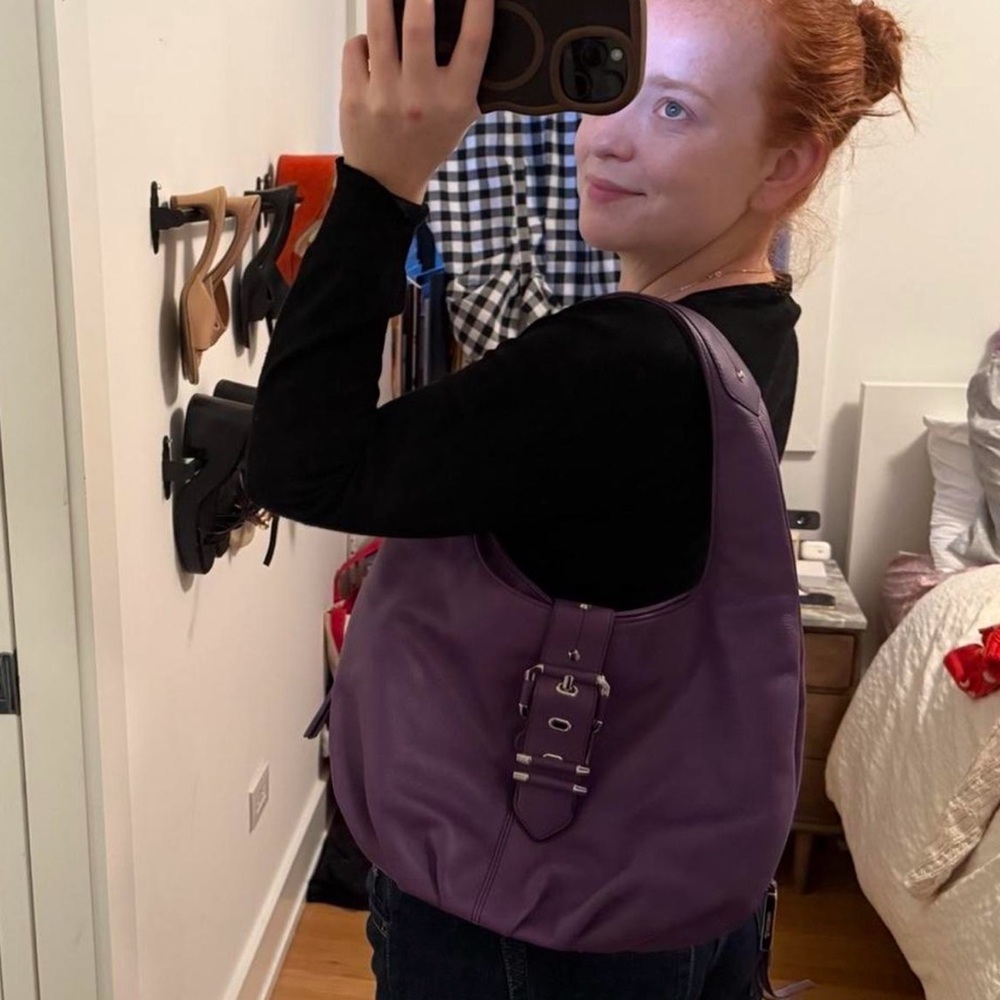 Elegant Purple Shoulder Bag